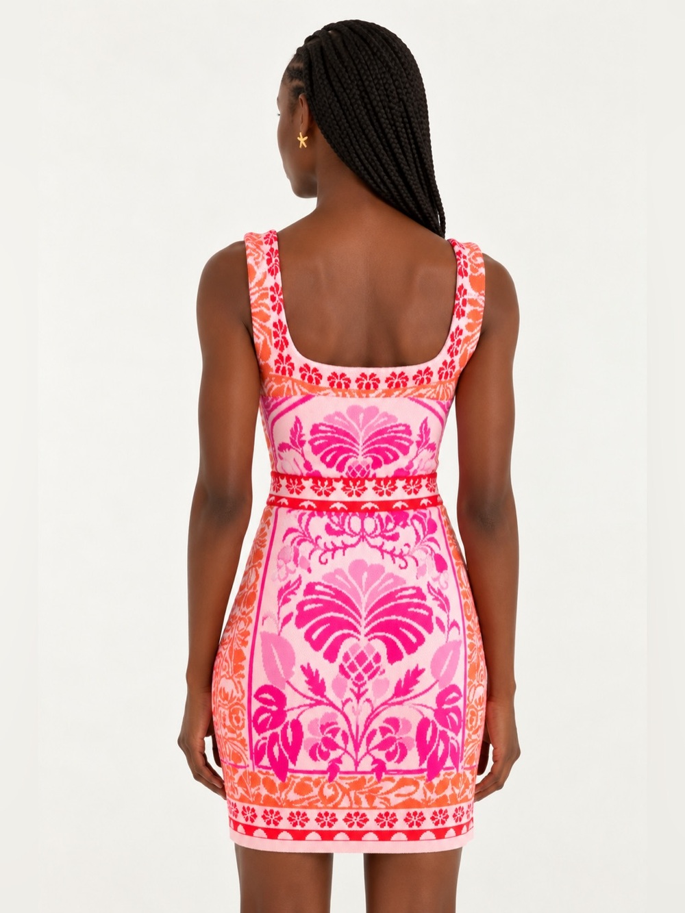 Farm Rio Red Miranda Knit Mini Dress - Picture 3 of 6